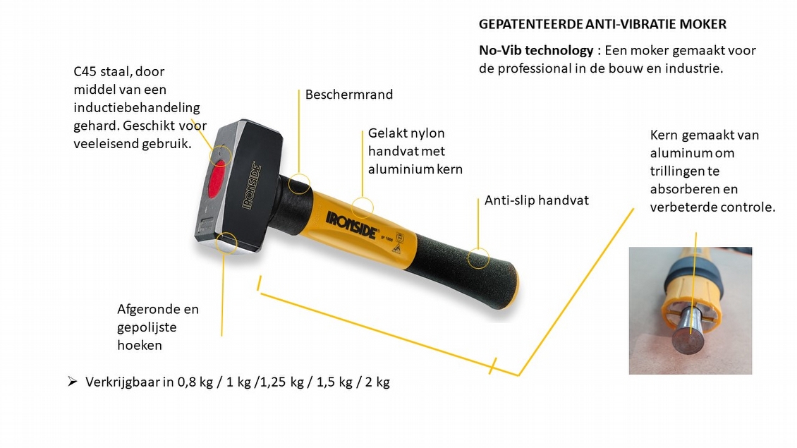 Kenmerken anti-vibratie moker