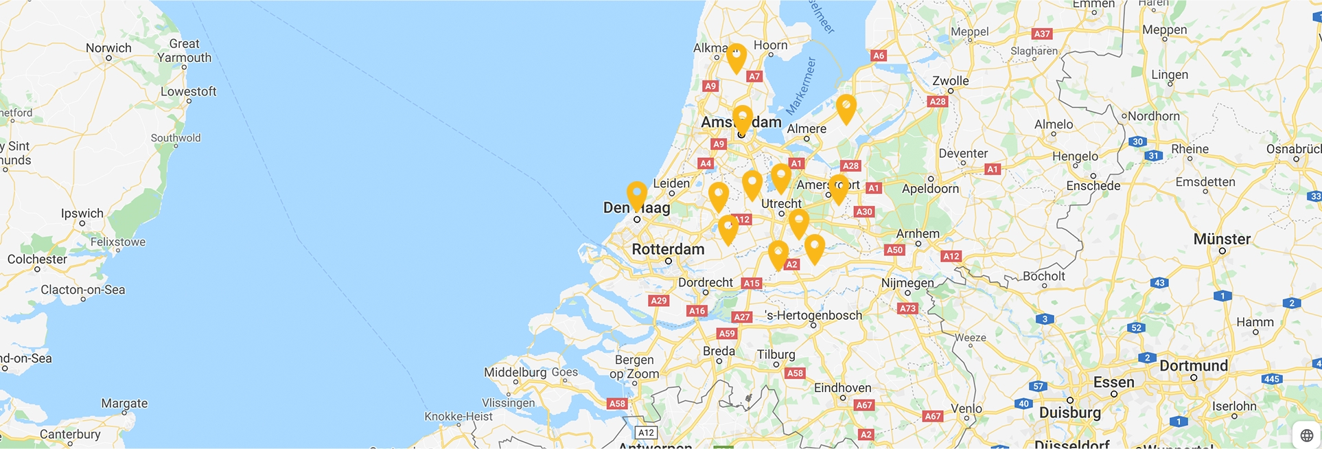 Locaties van Ironside